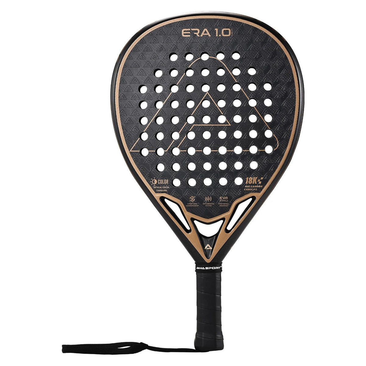 Amasport Cubic 18K diamond padel racket