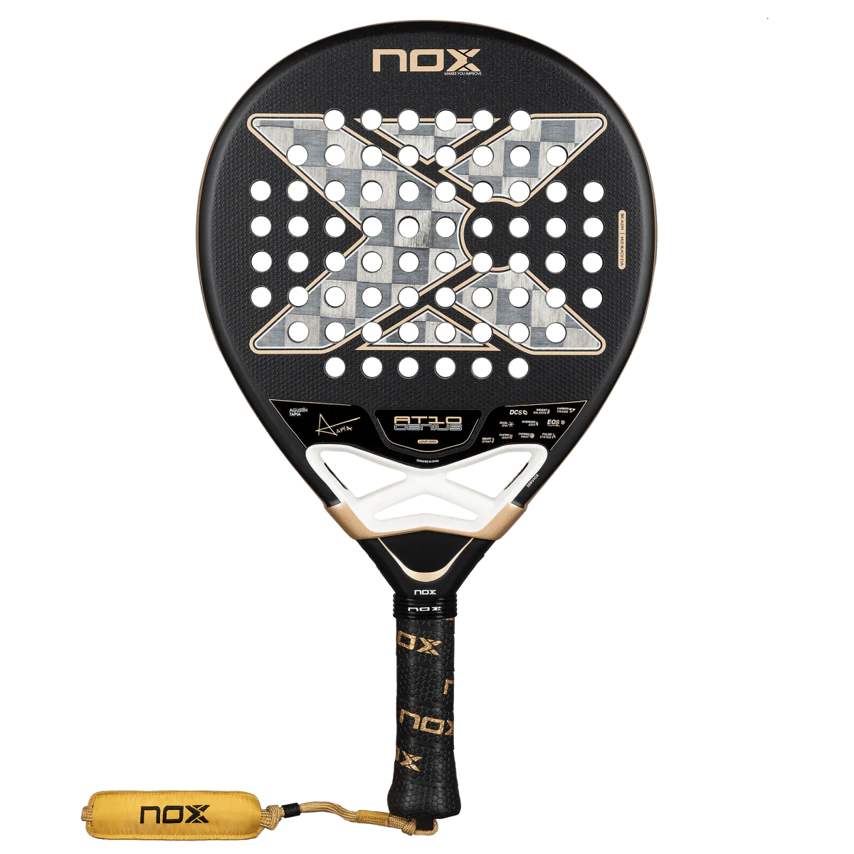 Padel racket face and frame