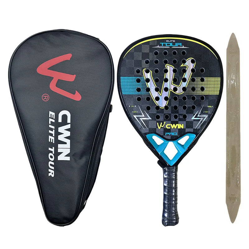 Camewin Elite Tour Pro 18K padel racket, yellow