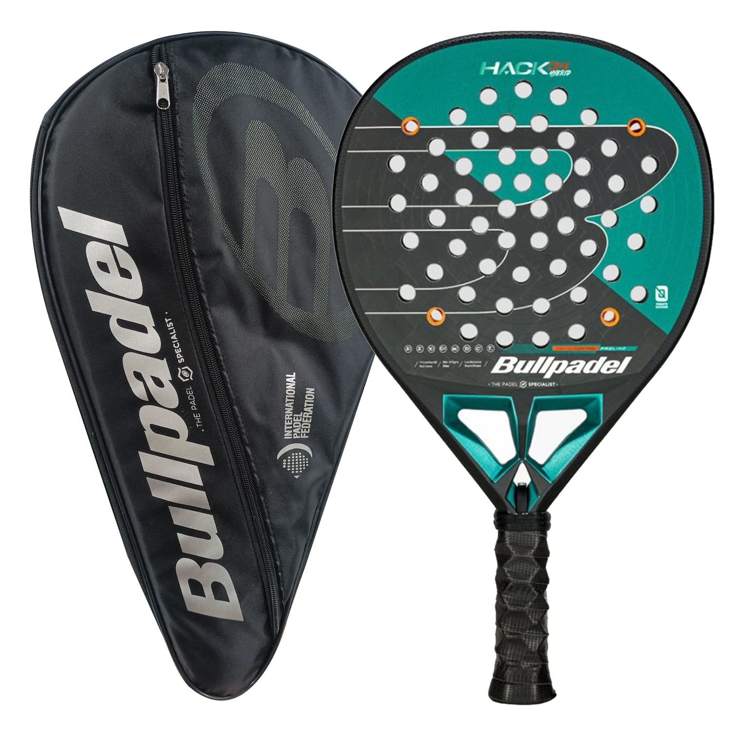 Bullpadel Hack 04 Hybrid 2025 padel racket detail