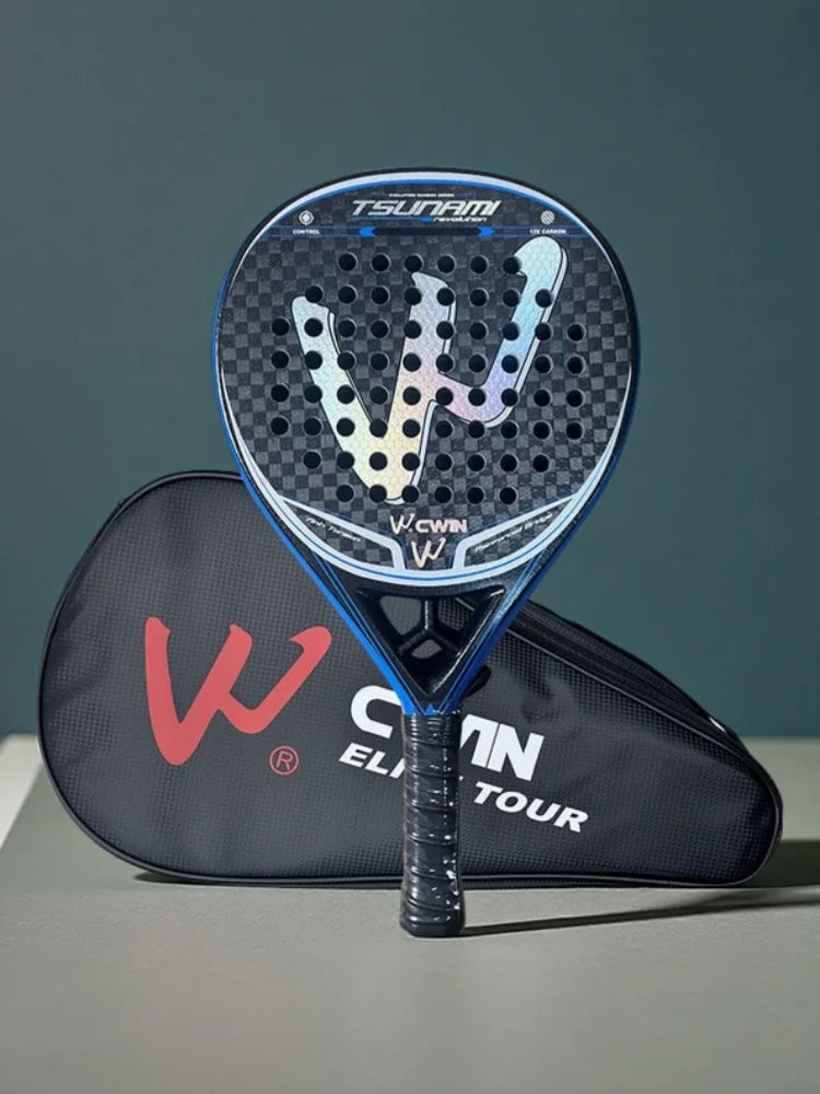 Camewin Tsunami 12K padel racket with cover