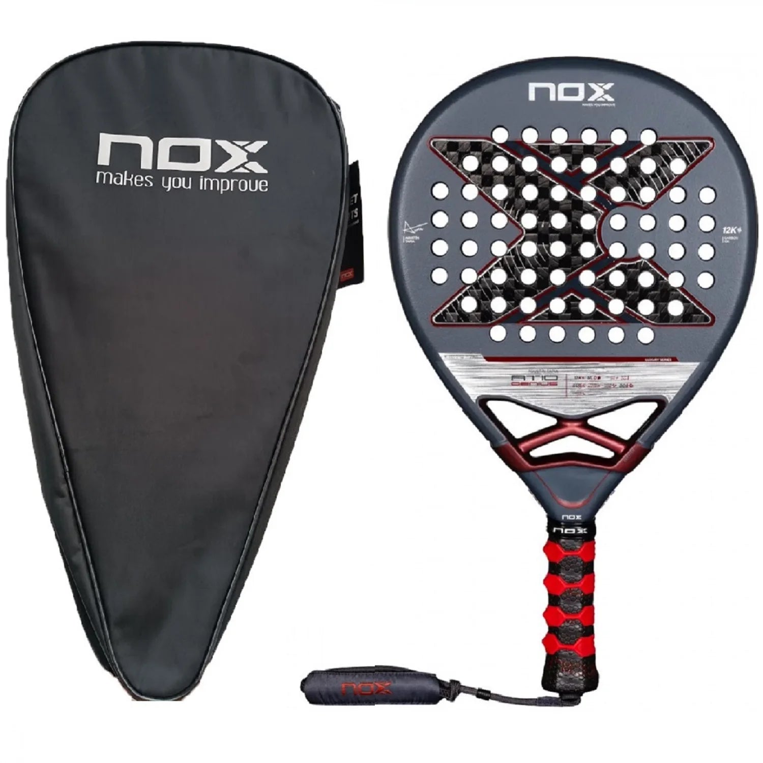NOX AT10 Genius 12K 2025 padel racket detail
