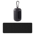 Cooling towel with silicone case, black