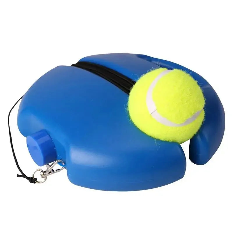 Rebound trainer base with the ball resting in its slot