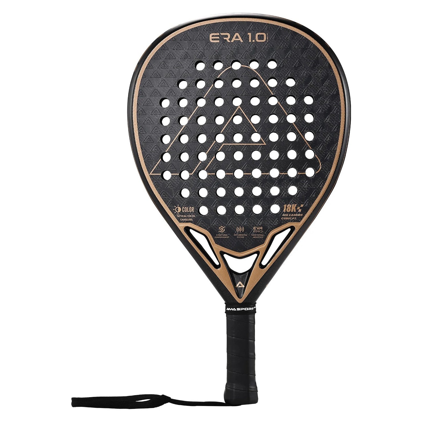 Amasport Cubic 18K diamond padel racket