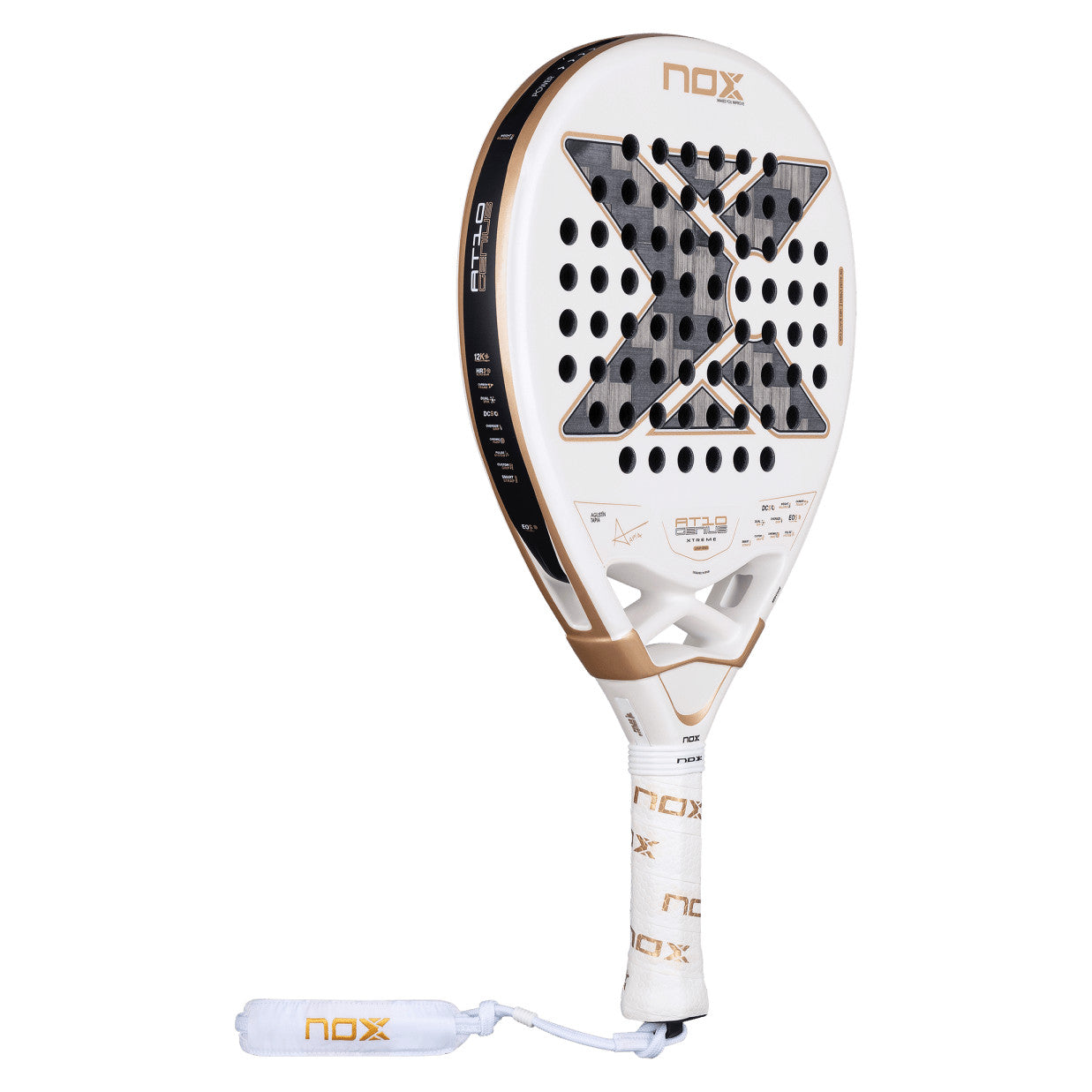 NOX AT10 Genius 12K Xtrem 2026 padel racket, back